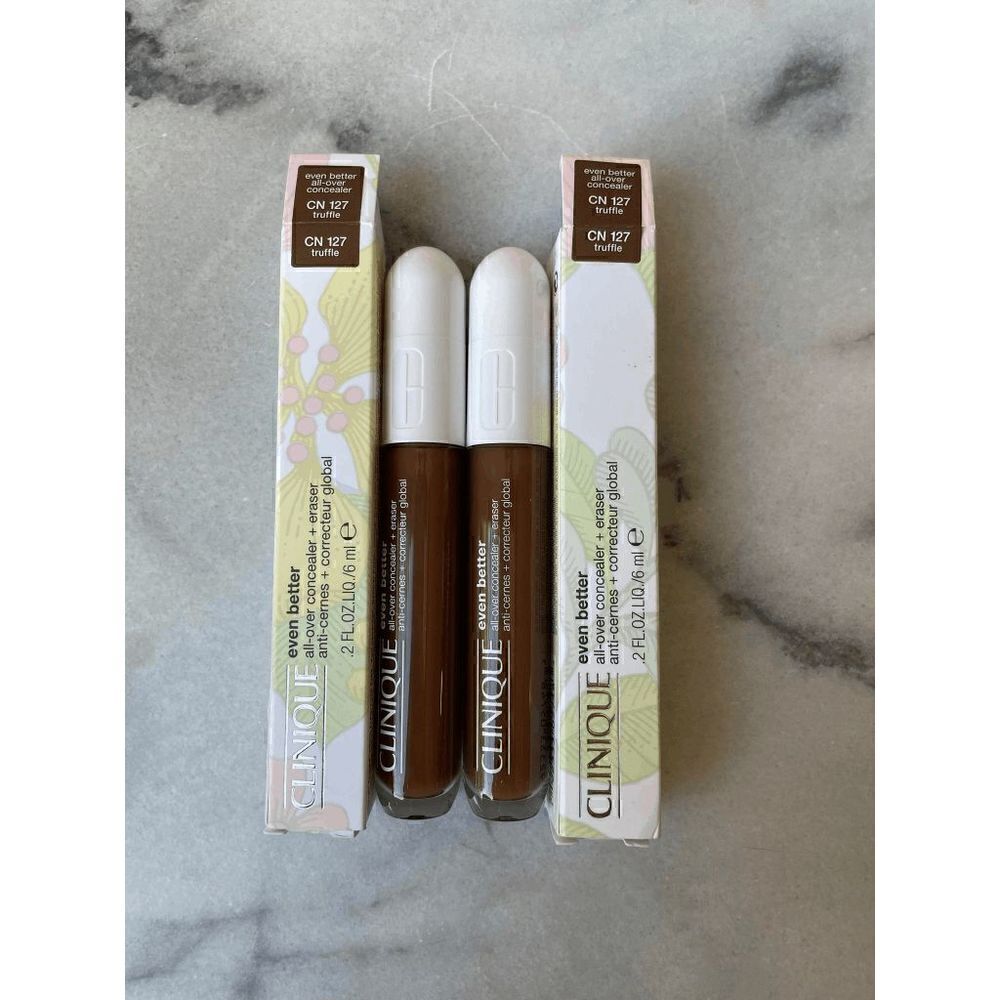 Clinique Even Better All Over Concealer + Eraser CN 127 Truffle Lot of 2